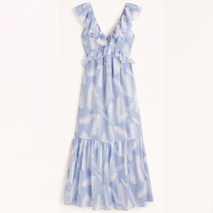 RARE Abercrombie & Fitch Drama Ruffle Maxi Dress - Like New